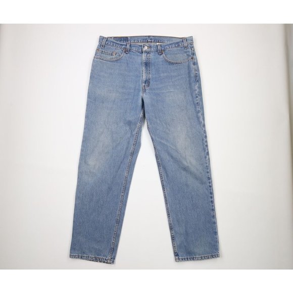 Vintage Y2K 2000 Levis 550 Mens 38x32 Distressed Relaxed Fit Denim Jeans USA